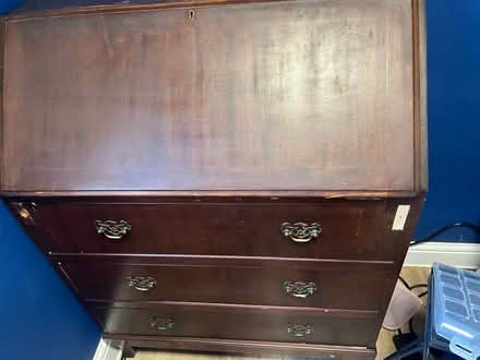 Photo of free Mahogany writing cabinet (Nr. Sidmouth) #2