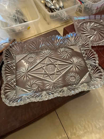 Photo of free Glass rectangular platter (Teaneck, NJ) #1