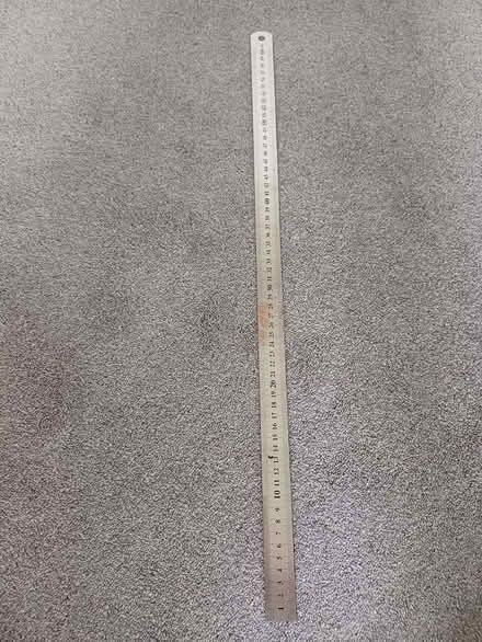 Photo of free 60cm long metal ruler (Sutton Lane Ends SK11) #1
