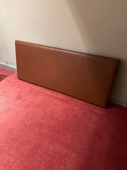 Photo of free 5 foot tan ‘leather’ headboard (Wimbledon Common SW19) #1