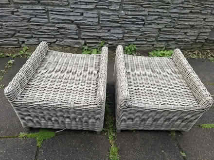 Photo of free Plastic rattan footstools (Briarhill) #2