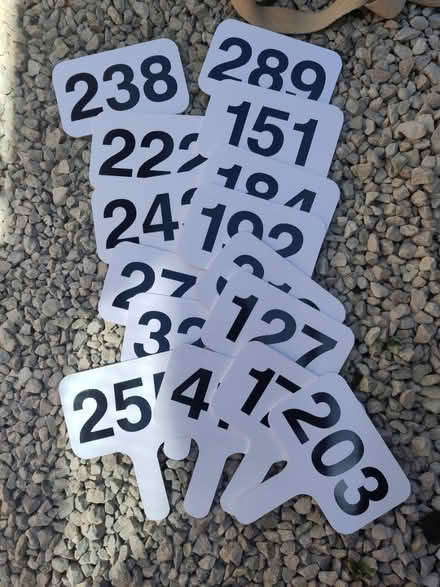 Photo of free Auction Paddles x15 (Princes Risborough HP27) #1