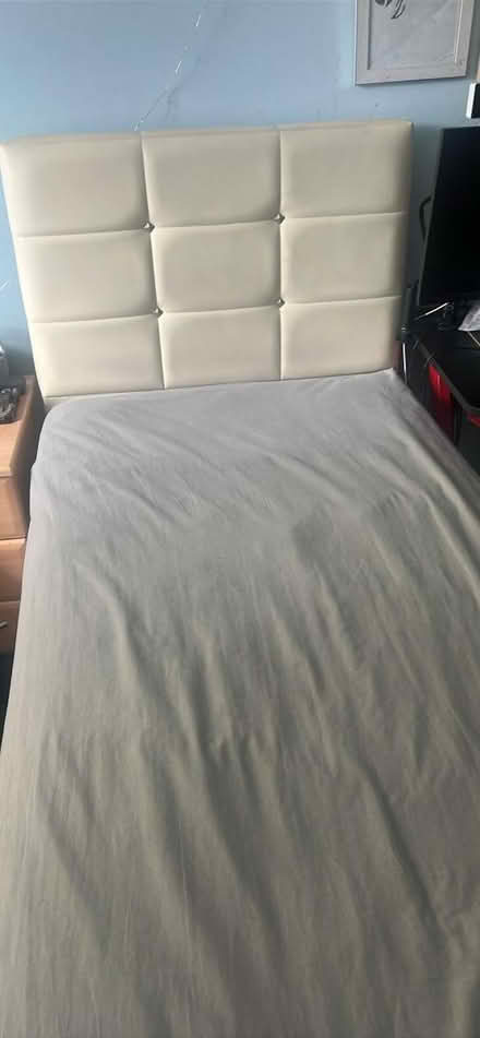 Photo of free Faux leather bed (N9) #1