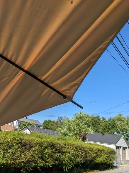 Photo of free Outdoor table and umbrella (North Frederick) #2