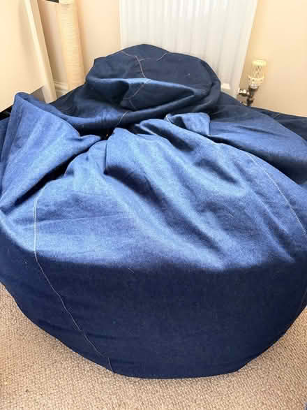 Photo of free Large denim beanbag (M34 Audenshaw) #1