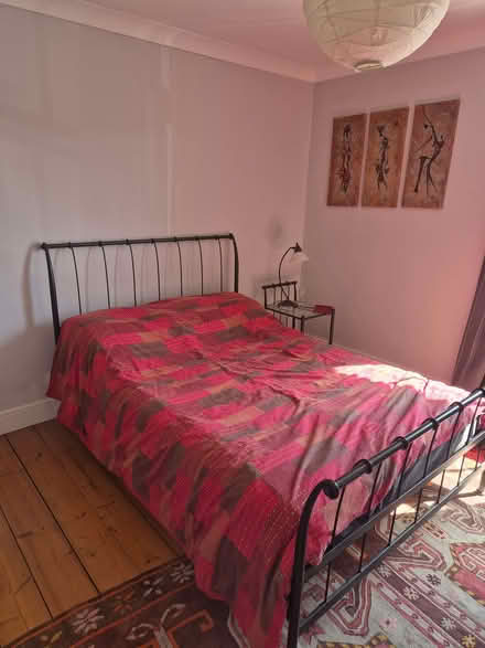 Photo of free Metal bed frame and matching bed side tabke. No mattress (Waltham Abbey EN9) #1
