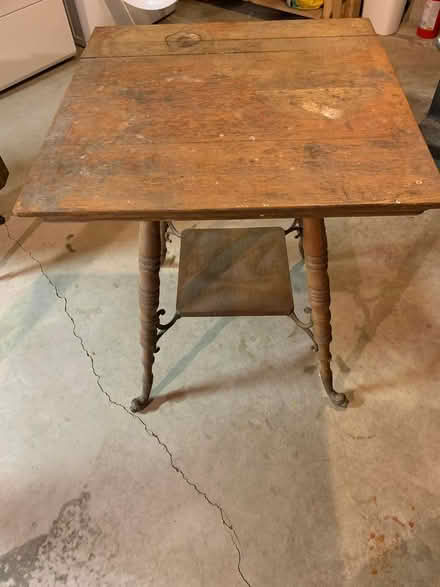 Photo of free antique square table (West Townsend) #1