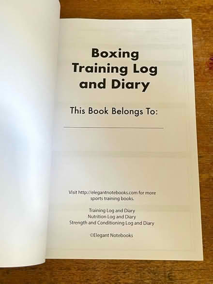 Photo of free Boxing Training Diary (unused) (Wetherby LS22) #2