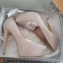 Photo of free Carvela Kurt Geiger Karina Nude Satin Sparkly Platform style (Whaplode Drove PE12) #1