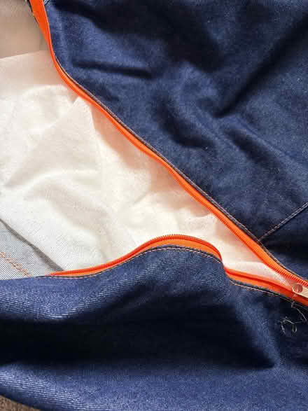 Photo of free Large denim beanbag (M34 Audenshaw) #4
