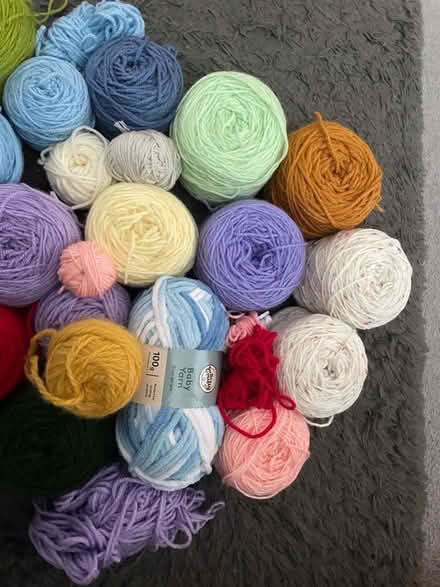 Photo of free Various balls of wool and two set of needles (Abraham Heights LA1) #1