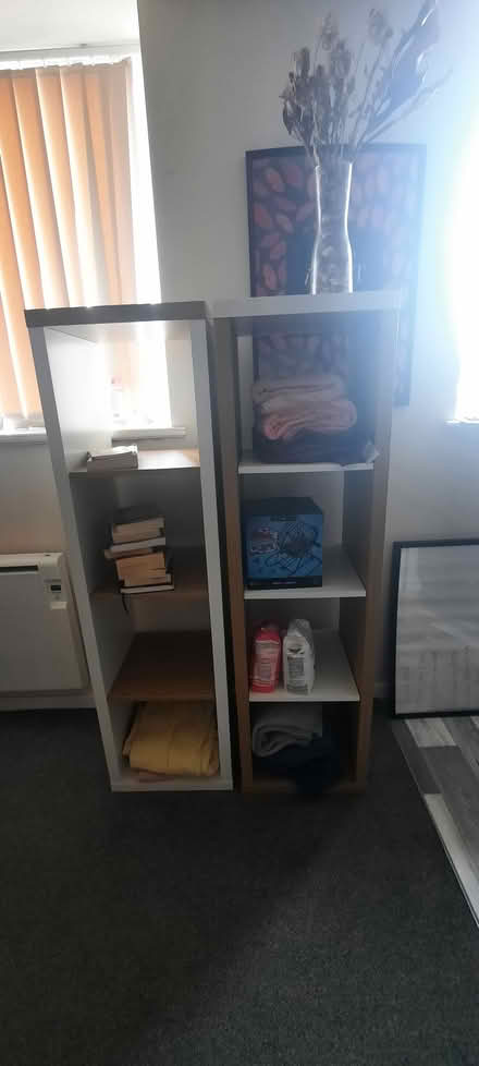 Photo of free 2 Wooden bookshelves (Burnley) #1