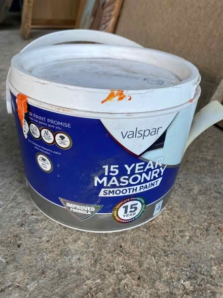 Photo of free Orange masonry paint (Bisley Old Road GL5) #1