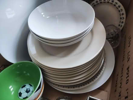 Photo of free Box full of plates and bowls. (Great Moor SK7) #2