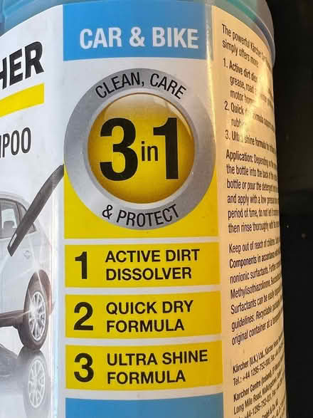 Photo of free Kärcher car bike shampoo 1L x 2 (Salford M30) #2