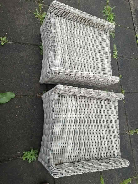 Photo of free Plastic rattan footstools (Briarhill) #1