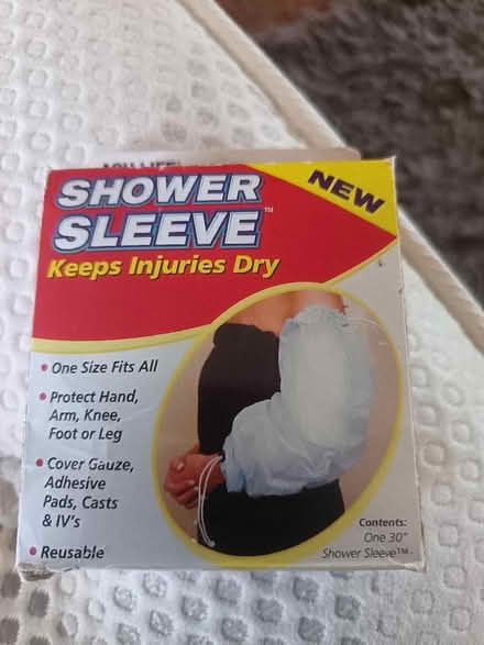 Photo of free Shower sleeve to keep arm or leg dry in shower. (St Nicholas SG1) #1