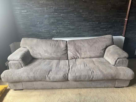 Photo of free 4 Seater DFS Cord Sofa (Meath Green RH6) #1