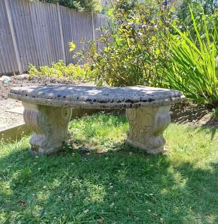 Photo of free Concrete garden seat (Butts Ash SO45) #1