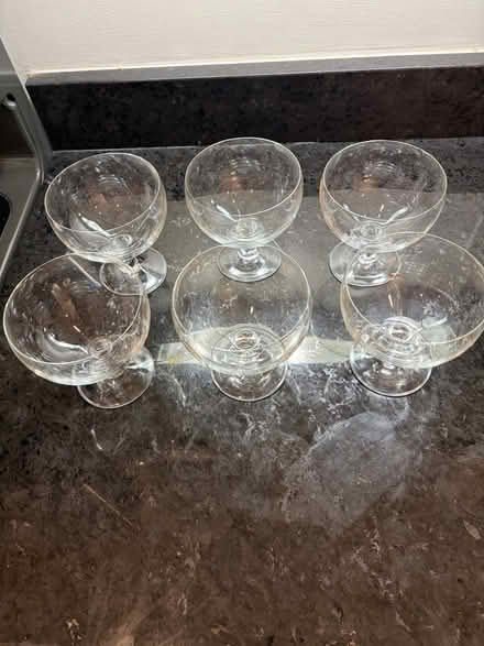 Photo of free Set of 6 Vintage Crystal Coupes (Belmont, MA) #2