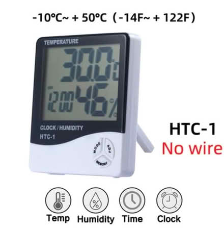 Photo of humidity gauge and thermometer (Moseley B13) #1