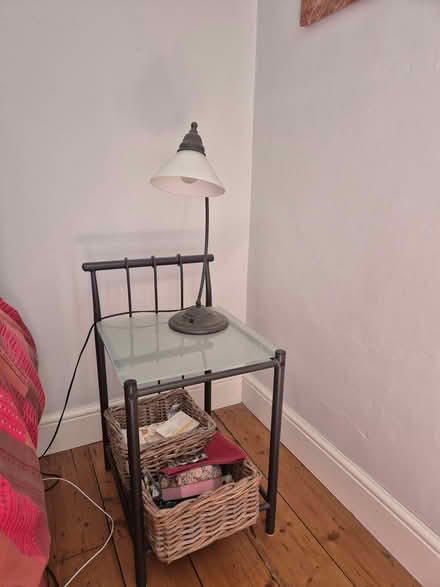 Photo of free Metal bed frame and matching bed side tabke. No mattress (Waltham Abbey EN9) #2