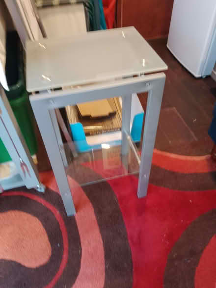 Photo of free metal/glass side table or pot stand (Clacton-on-Sea CO15) #1