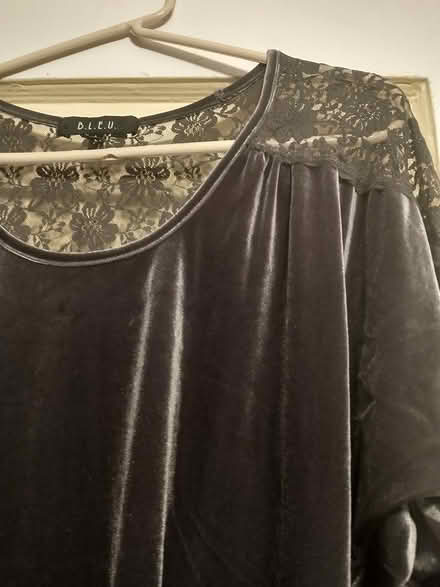 Photo of free Gray velour tunic Size L (Brooklyn, Midwood) #2