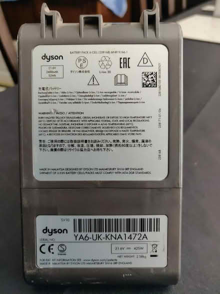 Photo of free Dyson V8 battery (Fleet GU52) #3