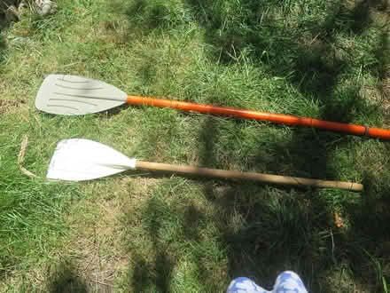 Photo of free 2 x wooden/plastic paddles (Springbourne BH1) #1