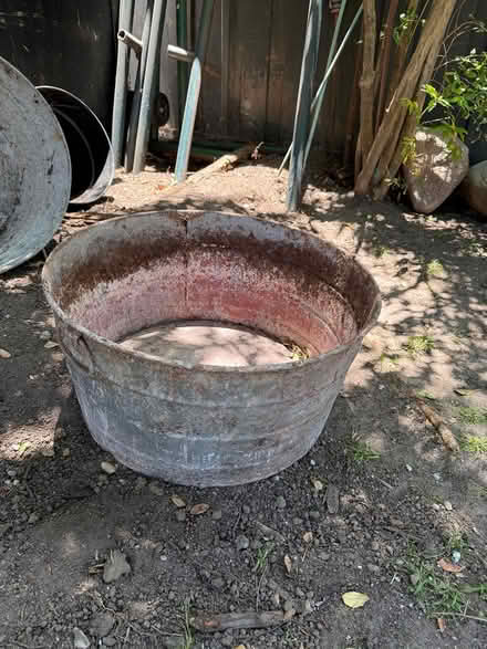 Photo of free Three galvanized metal wash tubs (Pasadena) #1