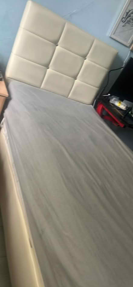 Photo of free Faux leather bed (N9) #2