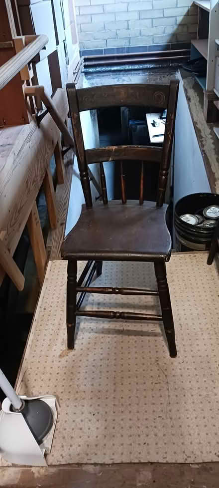 Photo of free 4 wooden chairs (1st st n, new ulm) #1