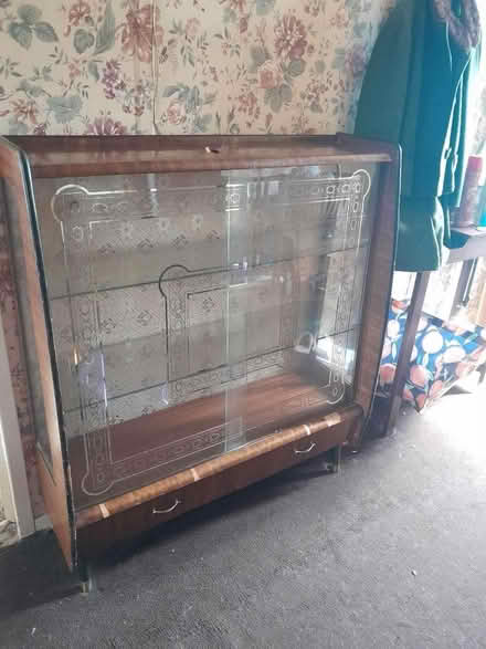 Photo of free Vintage glass display cabinet (Brockworth GL3) #1