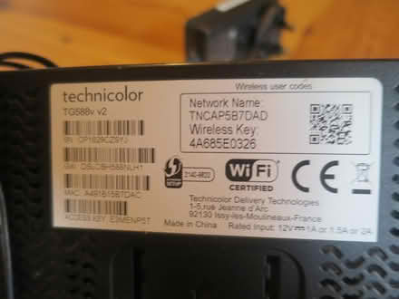 Photo of free Technicolour Wifi Router (Springbourne BH1) #2