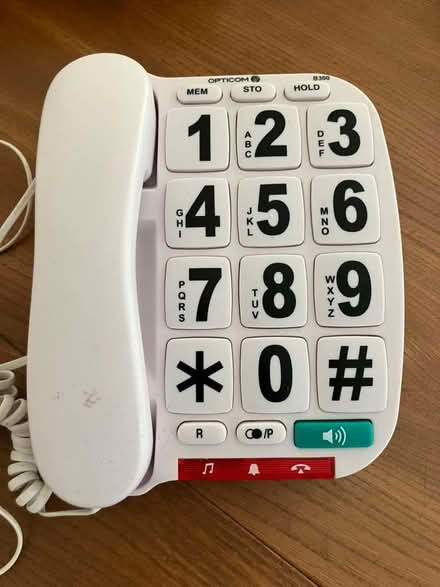 Photo of free BT Big Button corded telephone with LARGE, CLEAR numbers (Weston Park BA1) #1