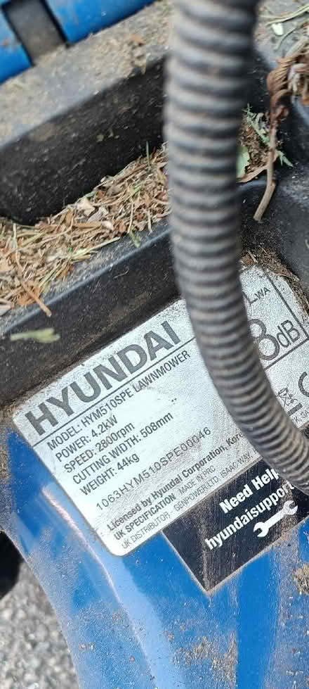 Photo of free Hyundai electric start petrol mower (Papworth Everard CB23) #3