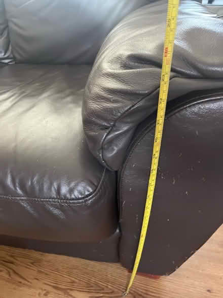 Photo of free Two seater leather sofa (Shenley WD7) #4