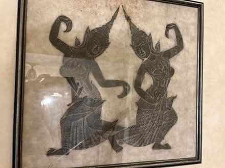 Photo of free Pair of Framed Thai prints (Teaneck, NJ) #2