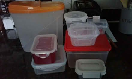 Photo of free Plastic kitchen containers (St Blazey Gate PL24) #1