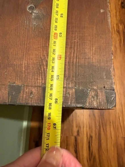 Photo of free Old solid oak shelf (Glasgow, Sighthill G21) #3