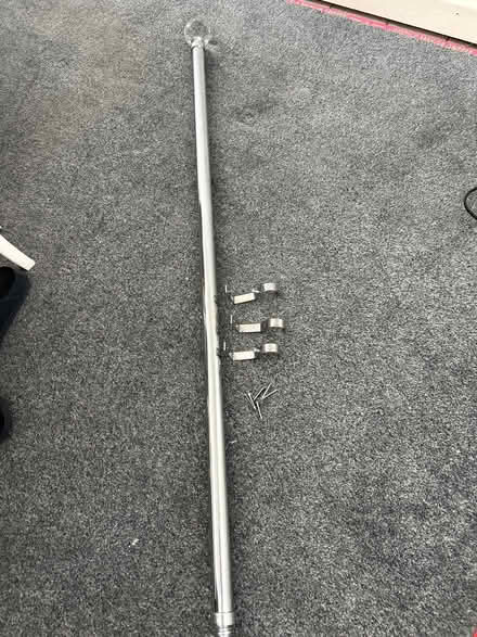 Photo of free Silver curtain pole with glass ends (Westham BN24) #1