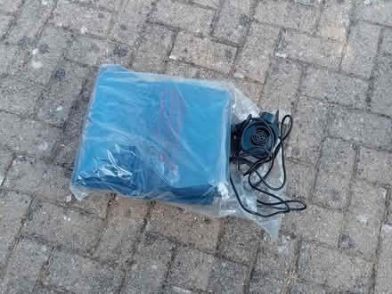 Photo of free Blow up mattress with inflation fan. (Clophill MK45) #1