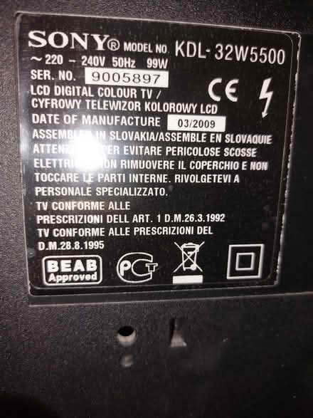 Photo of free sony Bravia 32 inch television (Maybury Hill GU22) #2