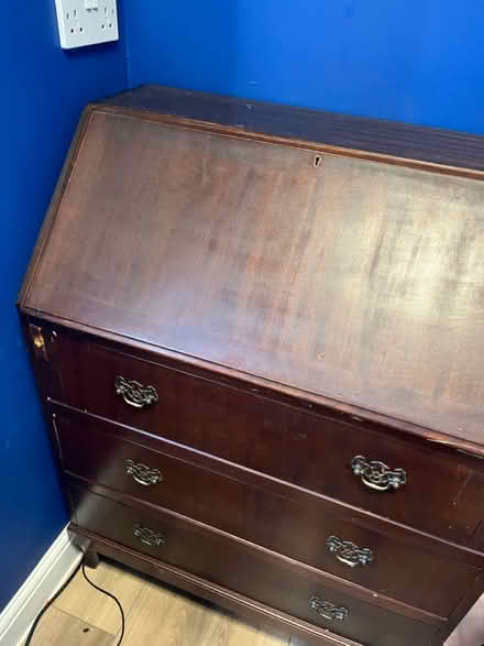 Photo of free Mahogany writing cabinet (Nr. Sidmouth) #1