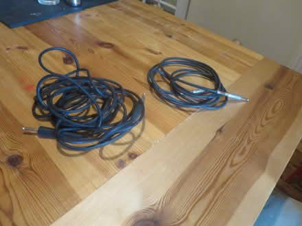 Photo of free 2 x guitar cables - NEED REPAIR (Springbourne BH1) #1