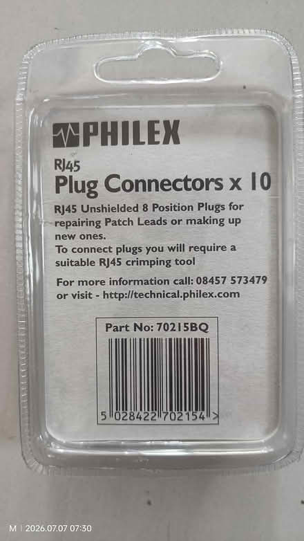 Photo of free RJ45 Plug-in Connectors x10 (Tilehurst, Reading RG31) #2