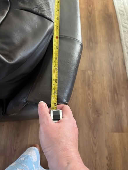 Photo of free Two seater leather sofa (Shenley WD7) #3