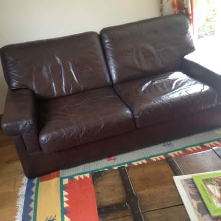 Photo of free 2 seater leather sofa and 2 chairs (gloucester GL48HR) #2