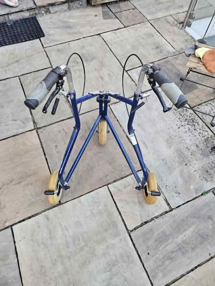 Photo of free Walking frame, 2 brakes, 3 wheels (Bridgend South Wales CF31) #2